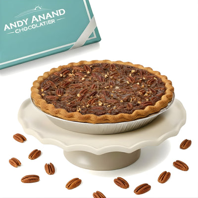 Andy Anand Sugar Free Dark Chocolate Pecan Pie - 2 lbs Gourmet Dessert