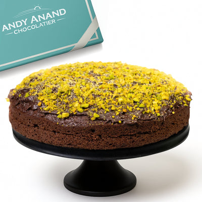 Andy Anand Sugar Free Dubai Chocolate Cake with Pistachios
