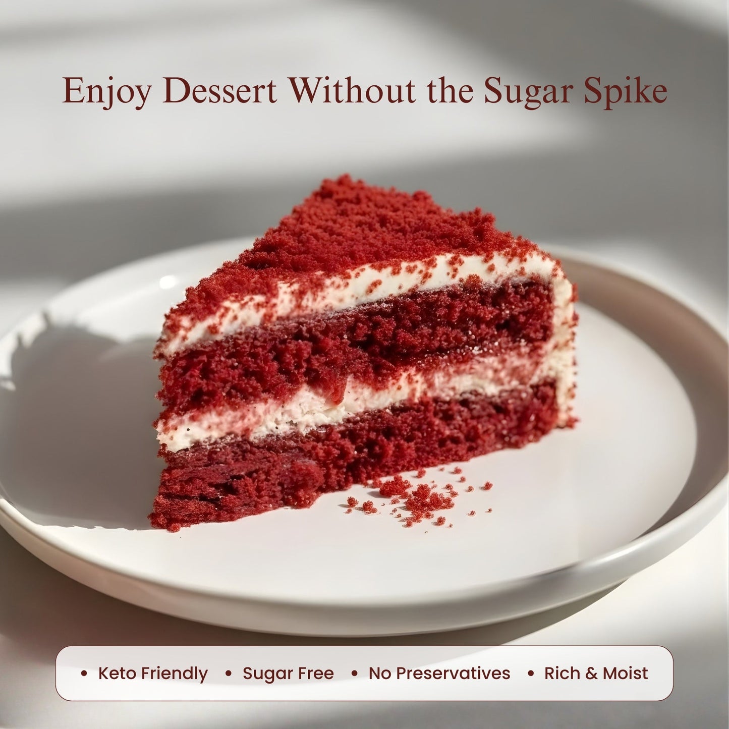 Gâteau Red Velvet Sans Sucre Andy Anand - Gourmet et Amical pour Diabétiques