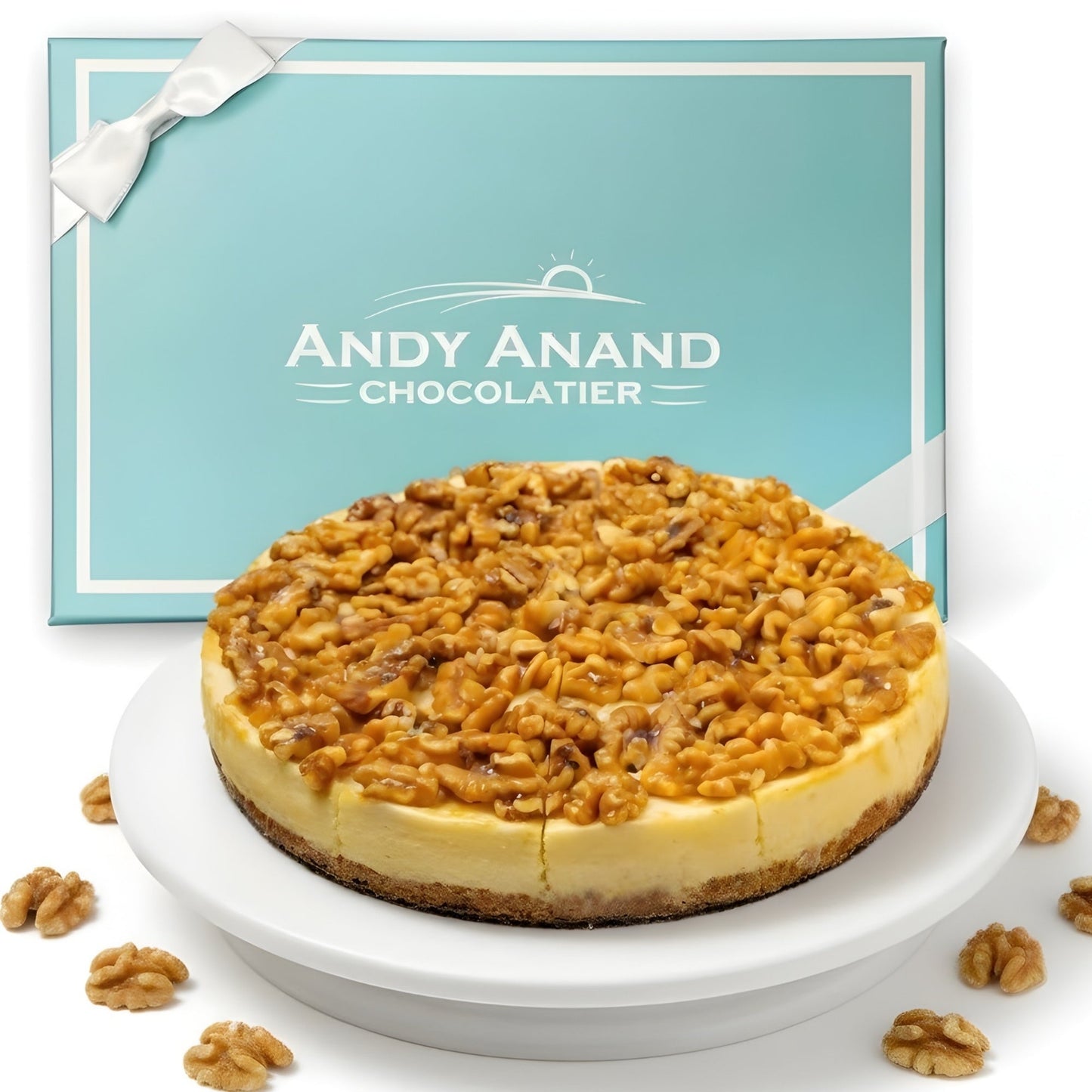 Gâteau au fromage aux pommes caramélisées sans sucre Andy Anand 9" - 2,8 lbs