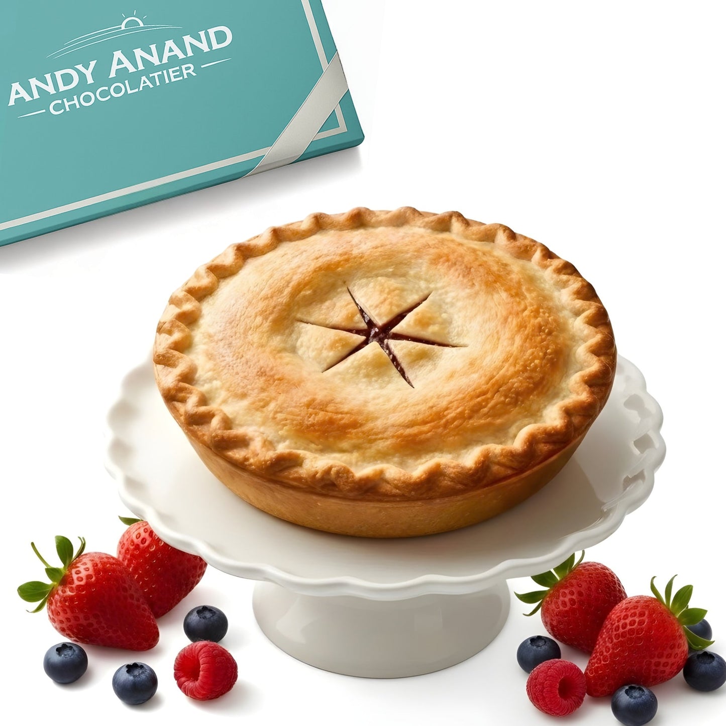 Pastel de Bayas Mixtas Sin Azúcar de Andy Anand - Postre Artesanal Sin Culpa