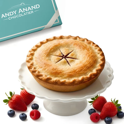 Andy Anand Sugar-Free Mixed Berry Pie - Handcrafted Guilt-Free Dessert