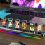 RGB aluminum alloy glow tube clock IPS computer desktop clock ornament Fate Stone Gate Cyberpunk - Korvel