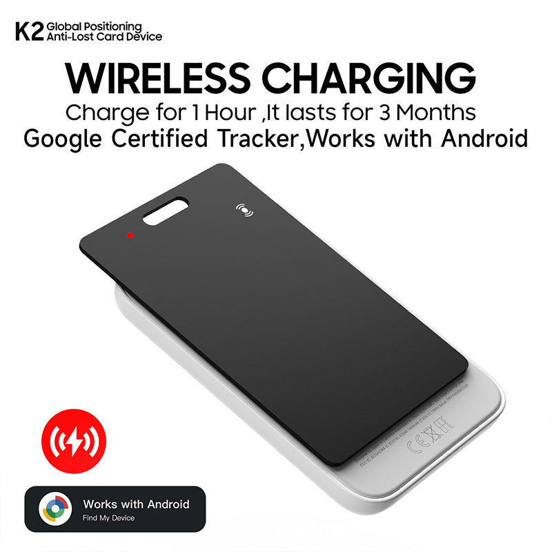 Android Bluetooth Tracker Card. Supports Google Find My. Locate keys, luggage, pets. - Korvel