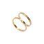 Ring Titanium steel electroplated with 18k gold Shine - Korvel