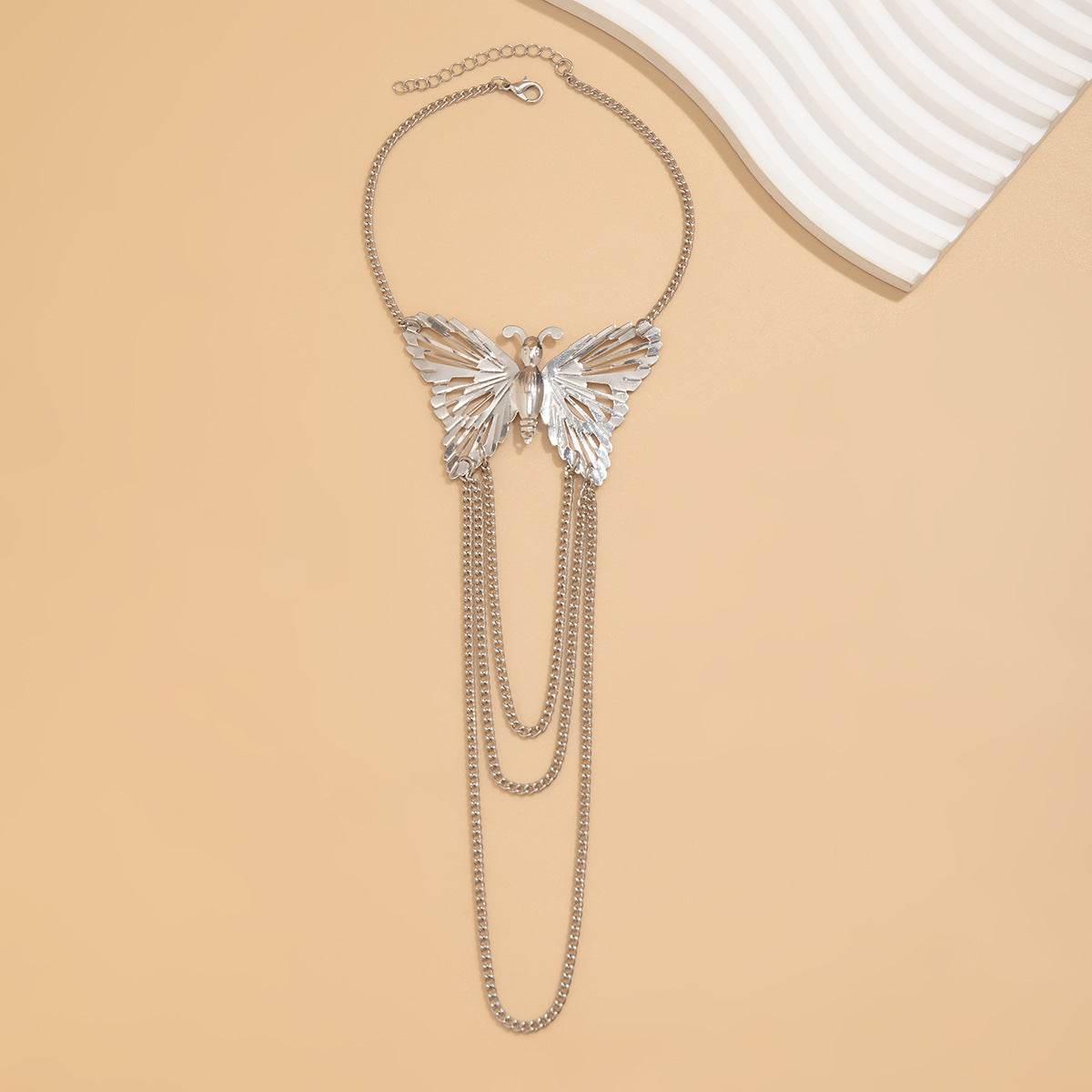 Metal Wind Su Chain, Punk Arm Ring, Exaggerated Women's Open Butterfly Arm Bracelet - Korvel