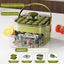 50-grid ice maker with new large capacity - household food-grade plastic double-layer ice storage barrel & ice ball mold set - Korvel