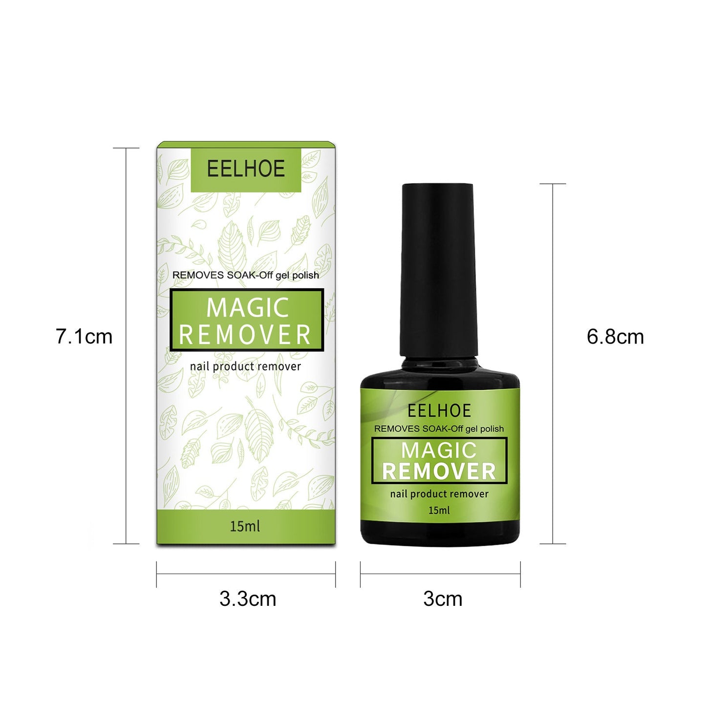 Dissolvant à Vernis à Ongles EELHOE - 15ML