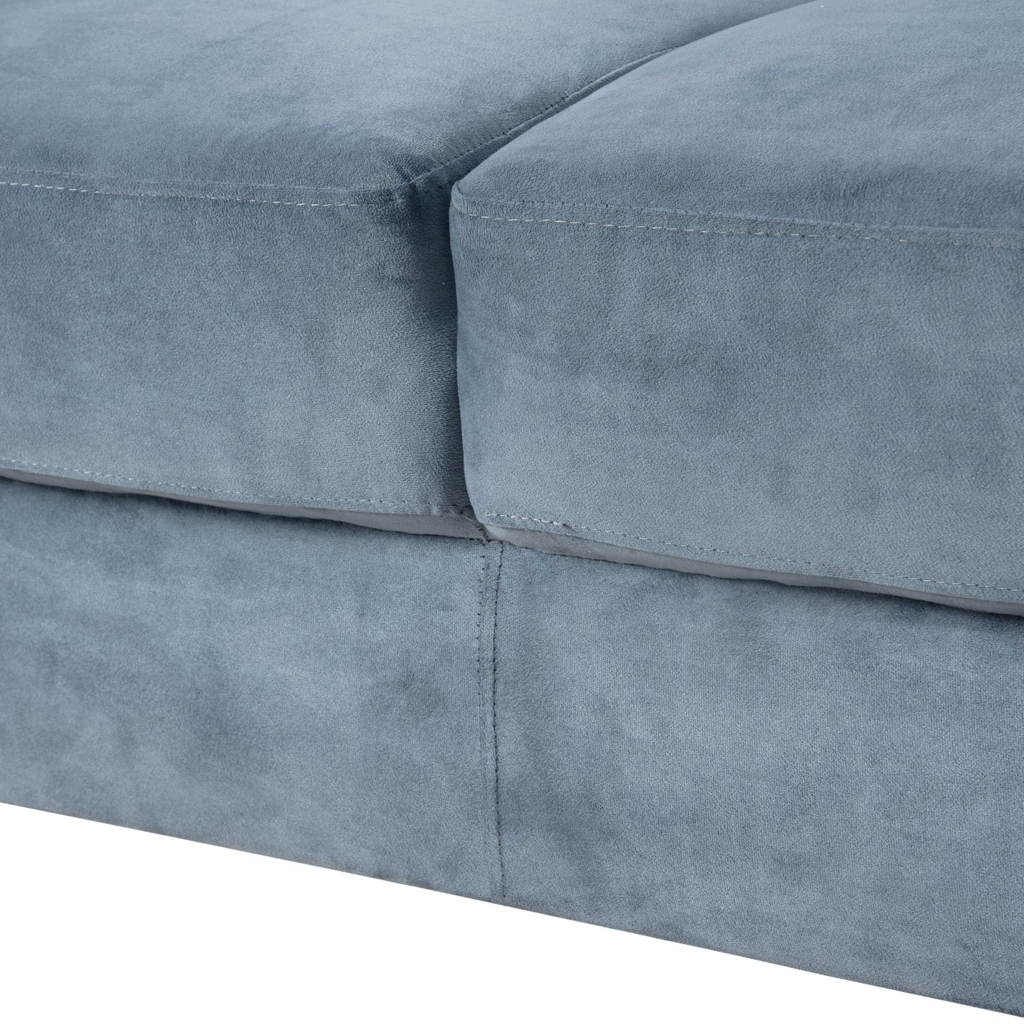 Premium Gray Chenille Sectional Sofa for Small Spaces