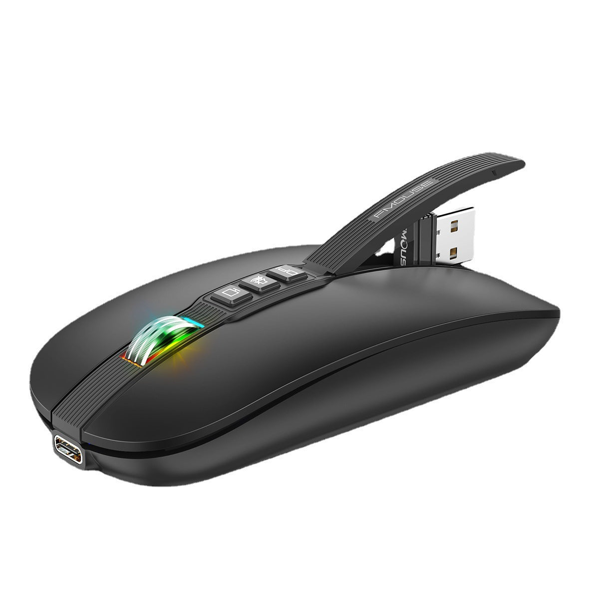 Wireless Mouse Bluetooth Dual Mode 2.4G/BT5.1 Silent Mouse 2400DPI PC Notebook Business Office - Korvel