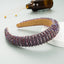Hair Hoop Hand Woven Beaded Head Hoop Female Baroque Sponge Hair Bundle Korean Style Of The Net Red Face Wash Hair Accessories - Korvel