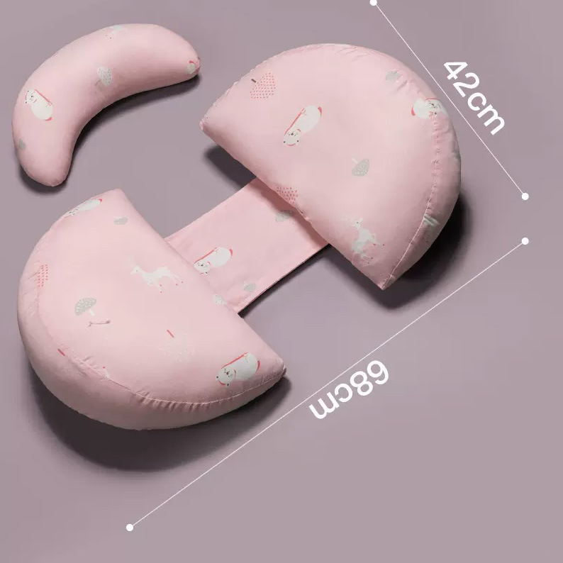 U-shaped pregnant woman pillow waist side sleeping pillow waist protection pregnant woman pillow - Korvel