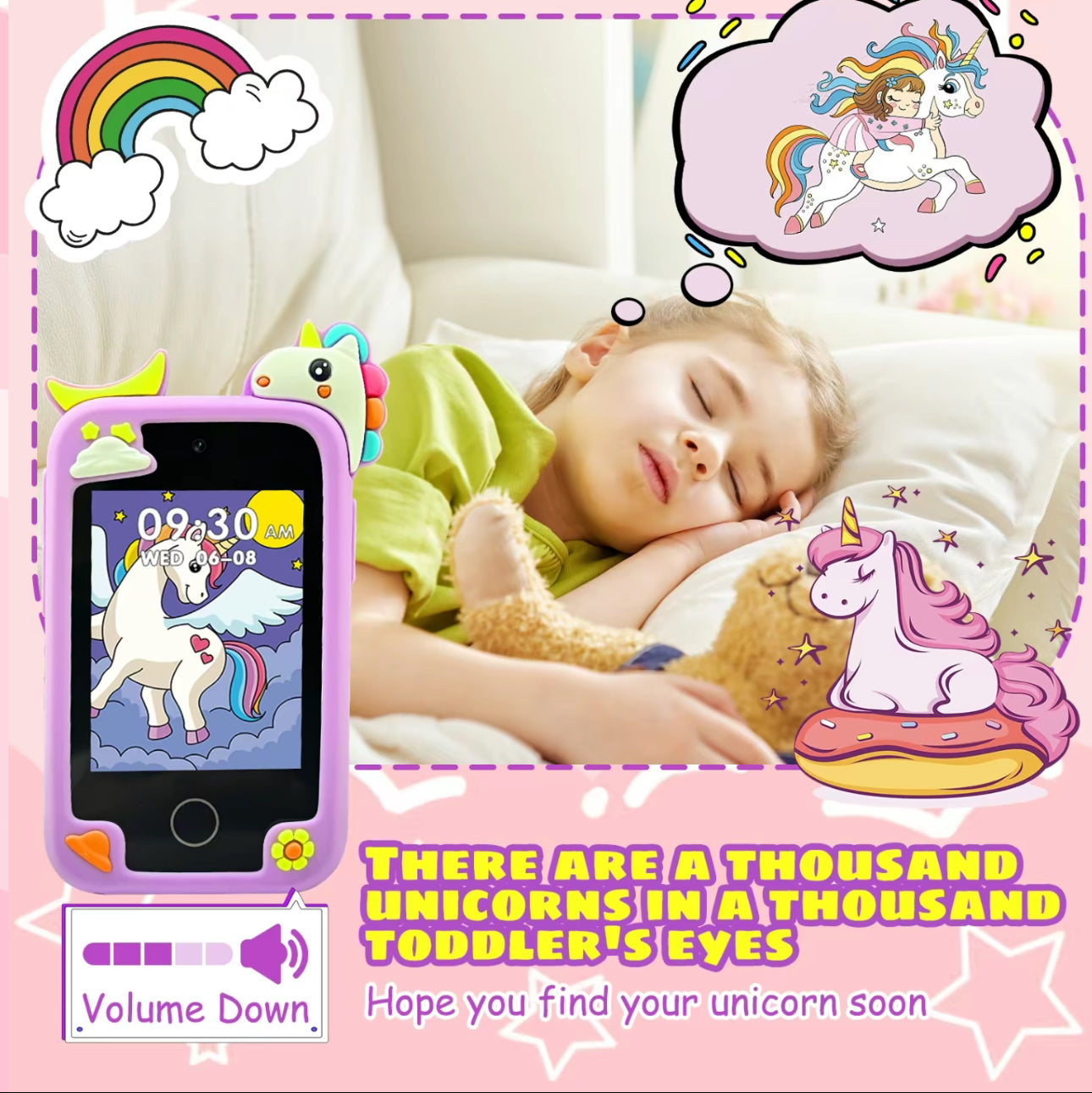 SmartyJoy Kids Phone - Educational Touchscreen Toy