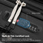 20-Inch Lightweight Carry-On Suitcase with USB Port