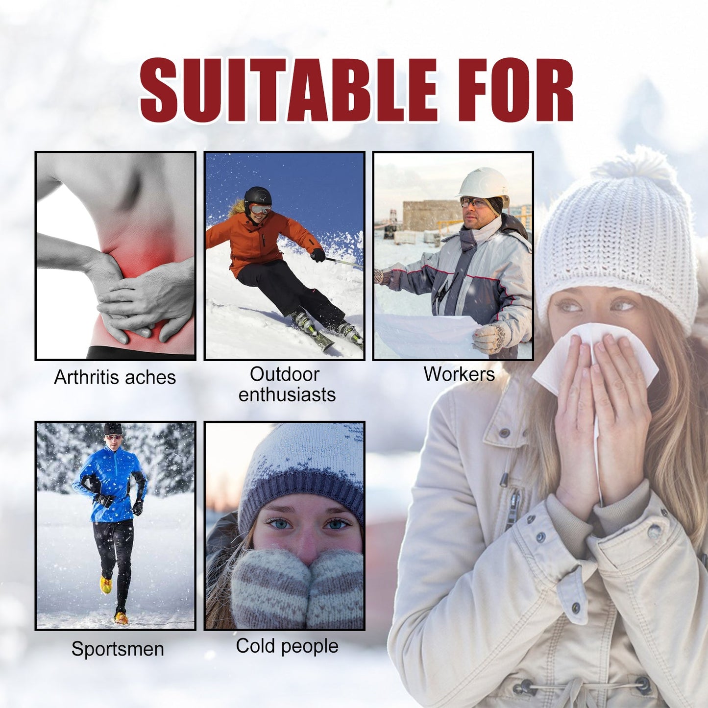 Body Warm Hand Treasure, Winter Home And Outdoor Disposable Heat And Cold Warm Body Warm Baby Patch - Korvel