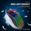 Wired gaming mouse with hollow holes and glowing light lightweight gaming mouse for esports - Korvel