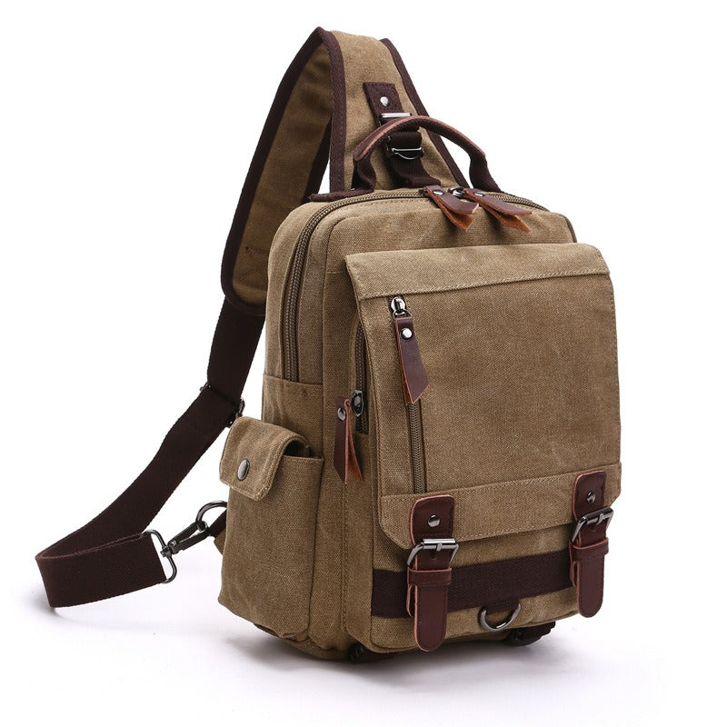 Canvas Backpack Men Travel Back Pack Multifunctional Shoulder Bag for Women Laptop Rucksack School Bags Female Daypack - Korvel