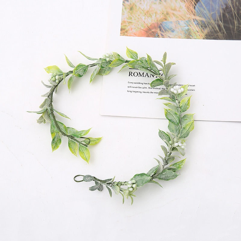 Beach vacation photo wreath headdress bride bridesmaid headdress headdress flower - Korvel