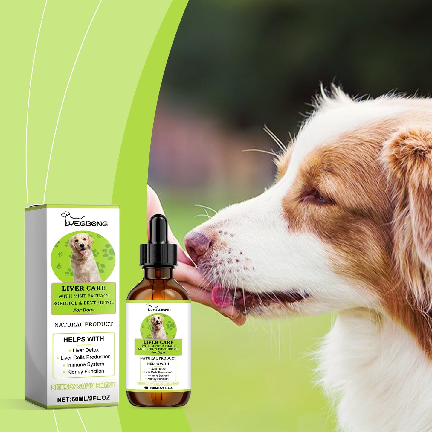 Dog Care Drops, A Comprehensive Healthy Dietary Supplement To Enhance Nutrition And Rejuvenate Dogs - Korvel
