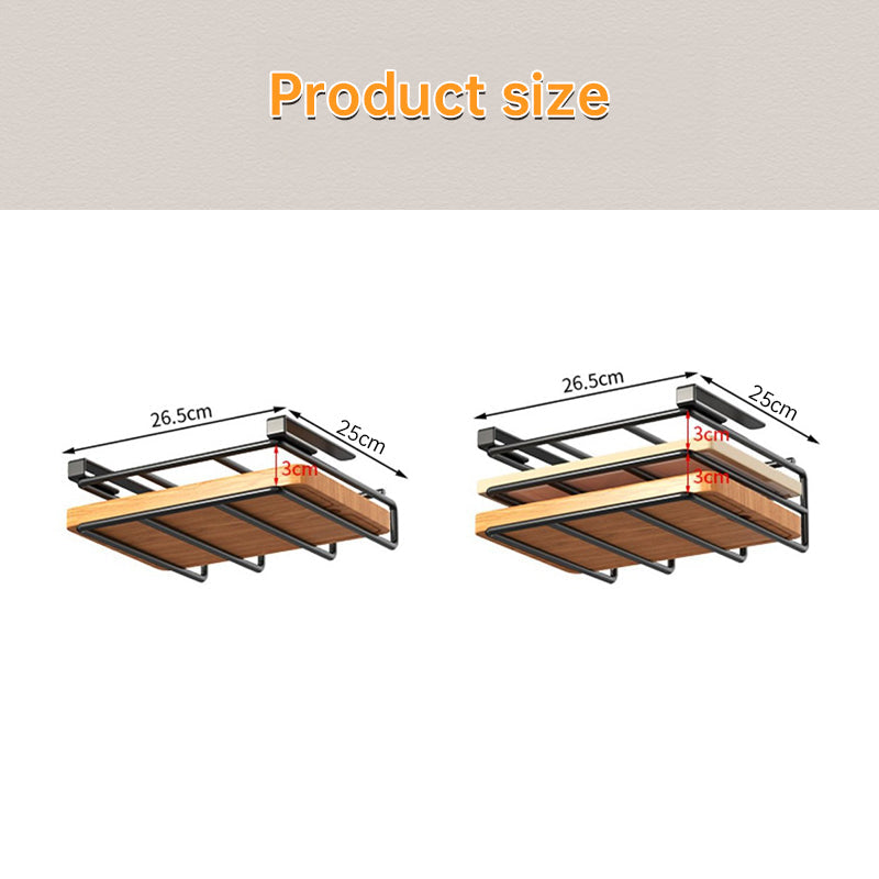 Under-Cupboard Hanging Organizer for Kitchen Essentials