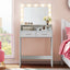Makeup Vanity Desk with Mirror & Light - Korvel