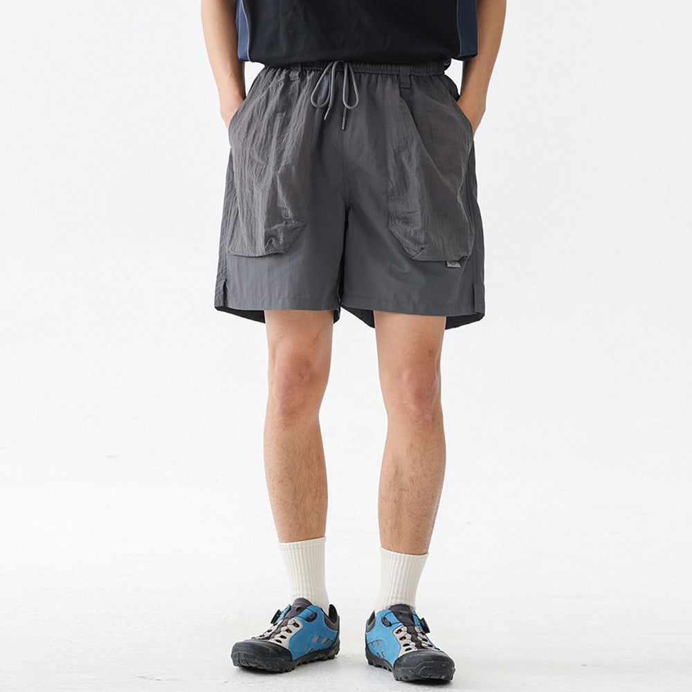 Men's Color Block Casual Jogger Shorts