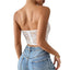 Lace sexy white strapless vest slim fit chest wrapped top - Korvel