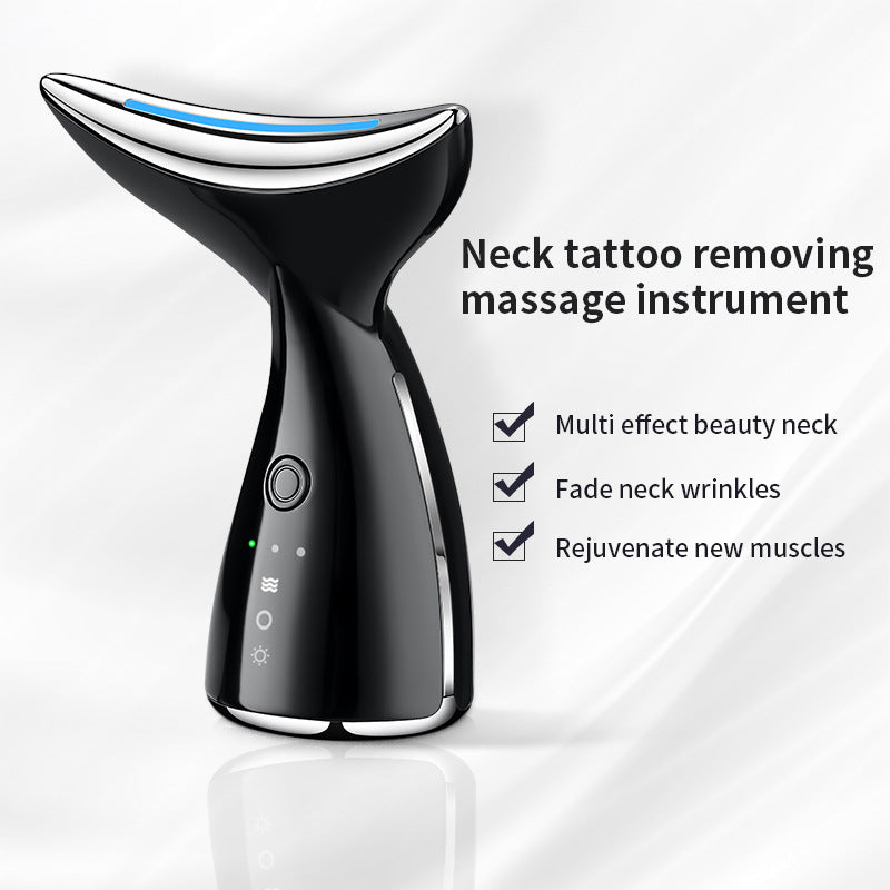 Neck Beautifying Instrument Fishtail Neck Massage To Remove Fine Lines With Color Light Micro Current Can Heat Swan Neck Electric Massage - Korvel