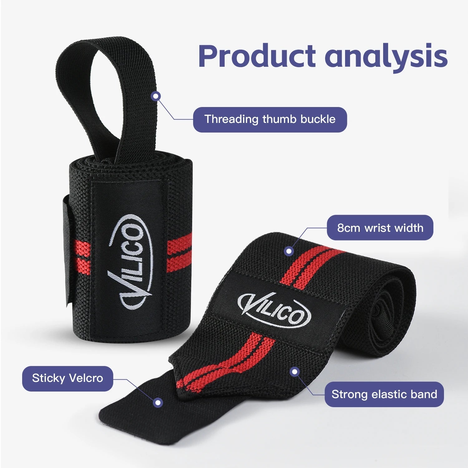 Fitness Strap Wrist Protector Sports Wrist Protector Joint Cover Elastic Bandage Power Band - Korvel