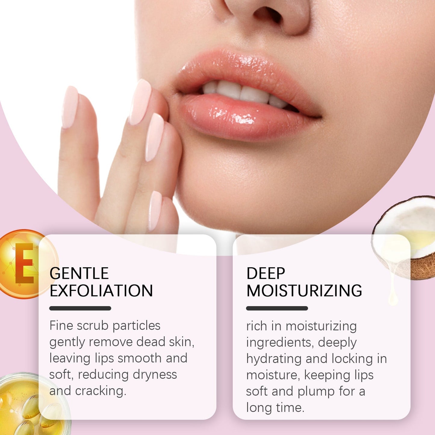 Gentle Exfoliating Lip Scrub for Hydration and Softness