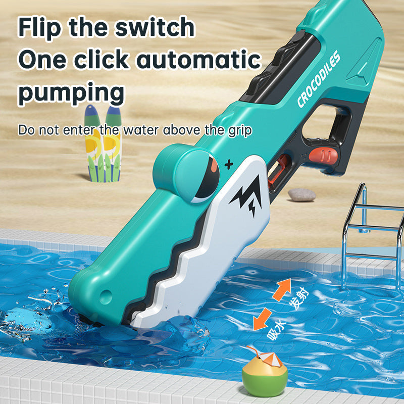 Cute Crocodile Automatic Electric Water Gun