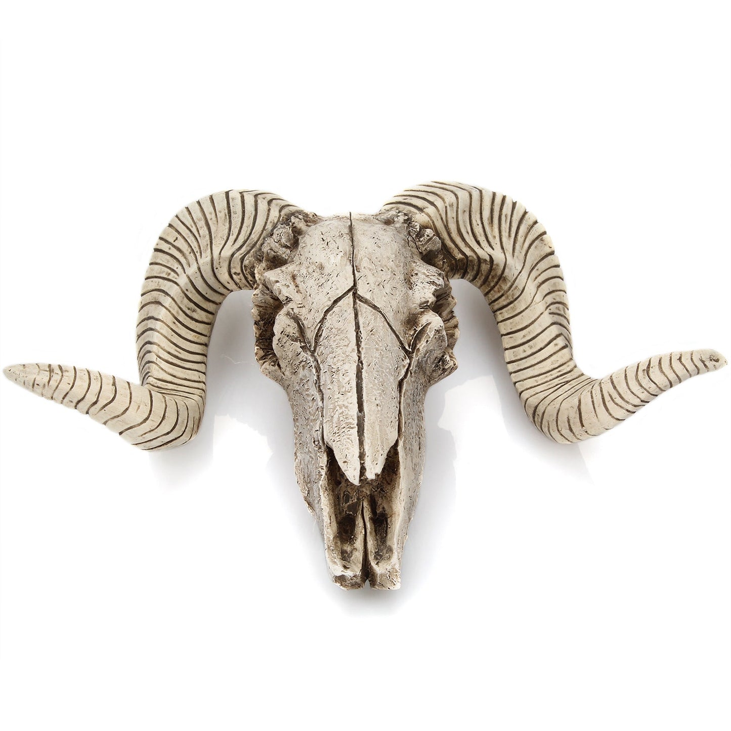 Horned Skull Wall Hanging Creative Home Living Room Decor Retro Resin Craft - Korvel