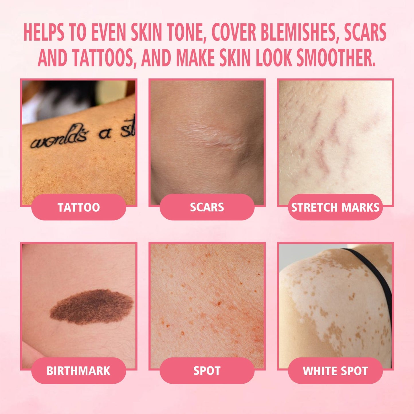 Natural Finish Body Makeup Liquid Foundation