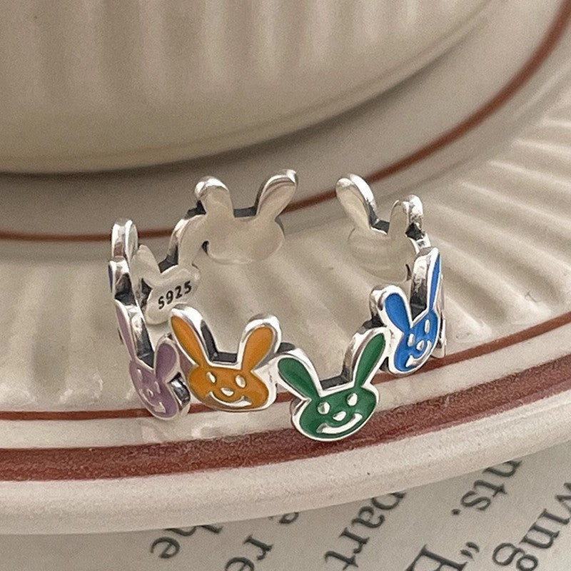 Anillo de Diamante de Circonita de Color Dopamina Love para Mujeres