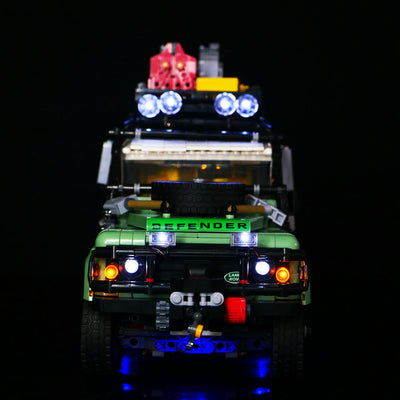 DIY building block lighting suitable for LEGO 10317 Land Rover Defender off-road vehicle building block remote control LED lights - Korvel