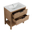 30 Inch Bathroom Vanity Plywood With 2 Drawers-BVB01030IMO-BL9075B - Korvel