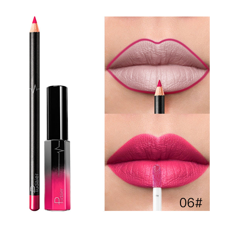 Pudaier 36 Color Matte Lip Gloss & Liner Set