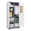 Metal storage cabinets, lockable cleaning tool cabinets, high broom tool organizers, and large storage cabinets in storage store - Korvel