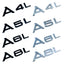 Premium Audi Logo Decals for A3, A4, A5, A6, A8 Models