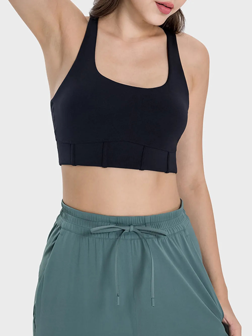 Square Neck Wide Strap Active Tank - Korvel