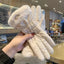 Guantes de Invierno Acolchados Lindos para Mujeres - Algodón y Forro Polar