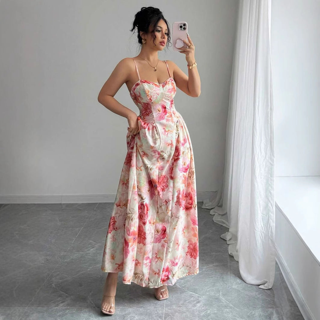 Cross-borderNew Spring and Summer Strapless Shoulder-baring Women's Fashion Fairy Long Elegant Evening Dress - Korvel