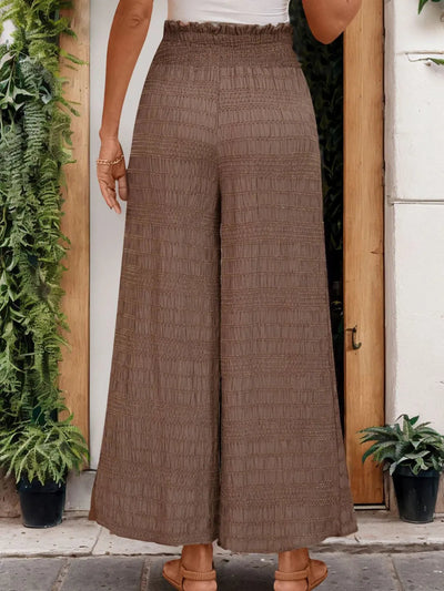 Tied Wide Leg Pants - Korvel