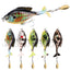9.5cm/16.9g Propeller Rotary Tractor Bait Path Sub Bait Floating Water Rock Small Fat Water System Wave Climbing Fish bait - Korvel
