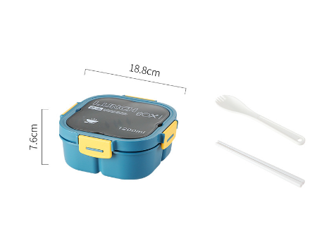 Classic Portable Microwaveable Salad Box with Cutlery
