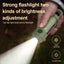 Multi functional outdoor camping light, portable strong light flashlight, rechargeable mini retro camping atmosphere light - Korvel