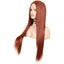 Hand Groove 13*2. 350# Chemical Fiber Front Lace Wig Headgear Long Straight Hair Natural Hairline Wig - Korvel