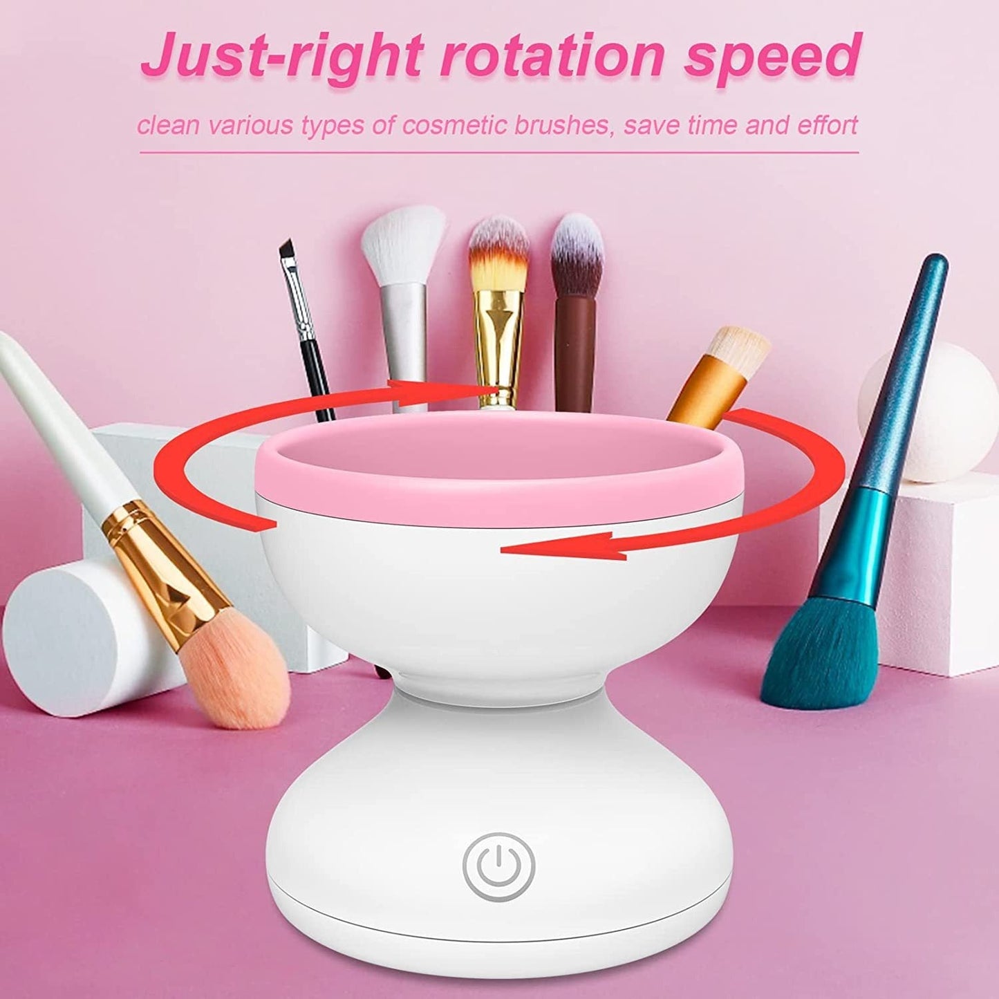 Makeup brush Automatic brush cleaner Rechargeable makeup tool cleaning artifact - Korvel