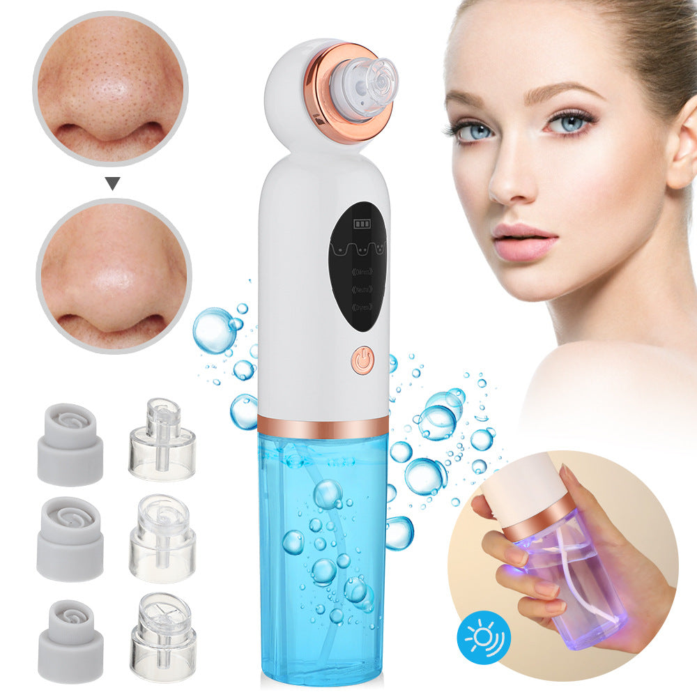 3-Speed Small Bubble Blackhead Instrument Facial Pore Cleaning To Remove Blackhead Beauty Instrument Electric Blackhead Exporter - Korvel