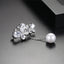 Zircon Butterfly Pin Fashion Korean Edition AAA Zircon Butterfly Design Pearl Women's Small Suit Accessories - Korvel